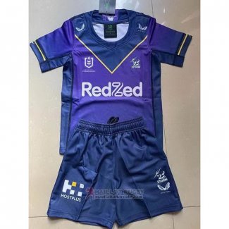 Maglia Bambini Kit Melbourne Storm Rugby 2021 Home
