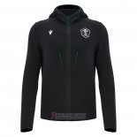 Felpe Con Cappuccio Galles Rugby 2026 Nero