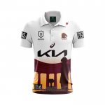 Maglia Polo Brisbane Broncos Rugby 2024 ANZAC