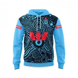 Felpe Con Cappuccio Nsw Blues Rugby 2024 Indigeno