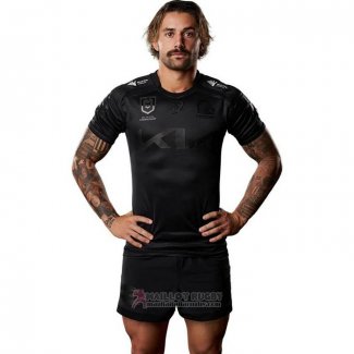 Maglia Brisbane Broncos Rugby 2025 Captains Run Nero
