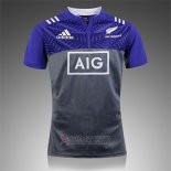 Maglia Nuova Zelanda All Blacks Rugby 2016-2017 Allenamento Grigio