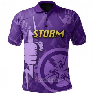 Maglia Polo Melbourne Storm Rugby 2021 Indigeno