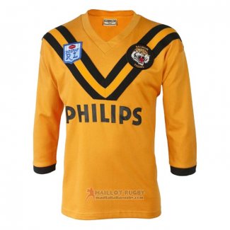 Maglia Wests Tigers Rugby Manica Lunga 1989 Retro