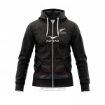 Felpe Con Cappuccio All Black Rugby Nero