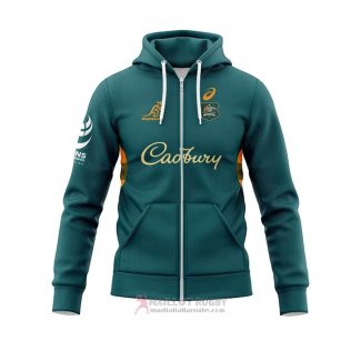 Felpe Con Cappuccio Australia Rugby Verde