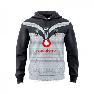 Felpe Con Cappuccio Fiji Rugby 2025 Nero