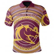 Maglia Polo Brisbane Broncos Rugby 2021 Indigeno