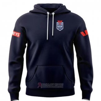 Felpe Con Cappuccio Nsw Blues Rugby 2024 Blu
