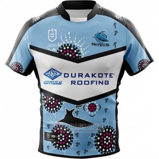 WH Maglia Cronulla Sutherland Sharks Rugby 2019 Indigeno