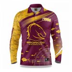 Maglia NRL Brisbane Broncos Rugby 2022 Fish Finder