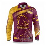 Maglia NRL Brisbane Broncos Rugby 2022 Fish Finder